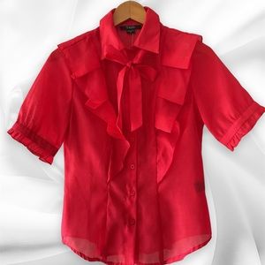 TOXIKA WOMEN’S RED BLOUSE SIZE SMALL